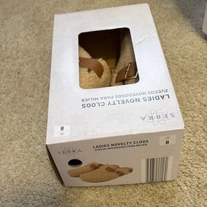 Serra Tan and Cream Ladies Clogs